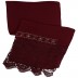 Designer Net Stole- Dark Maroon